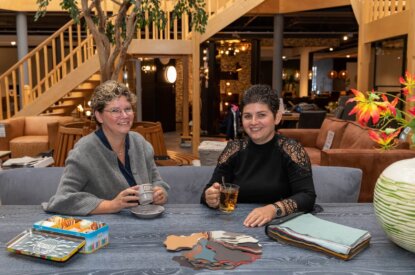 Als klein meisje stond ik in de winkel al schroefjes aan te geven als er iets opgebouwd werd in de showroom